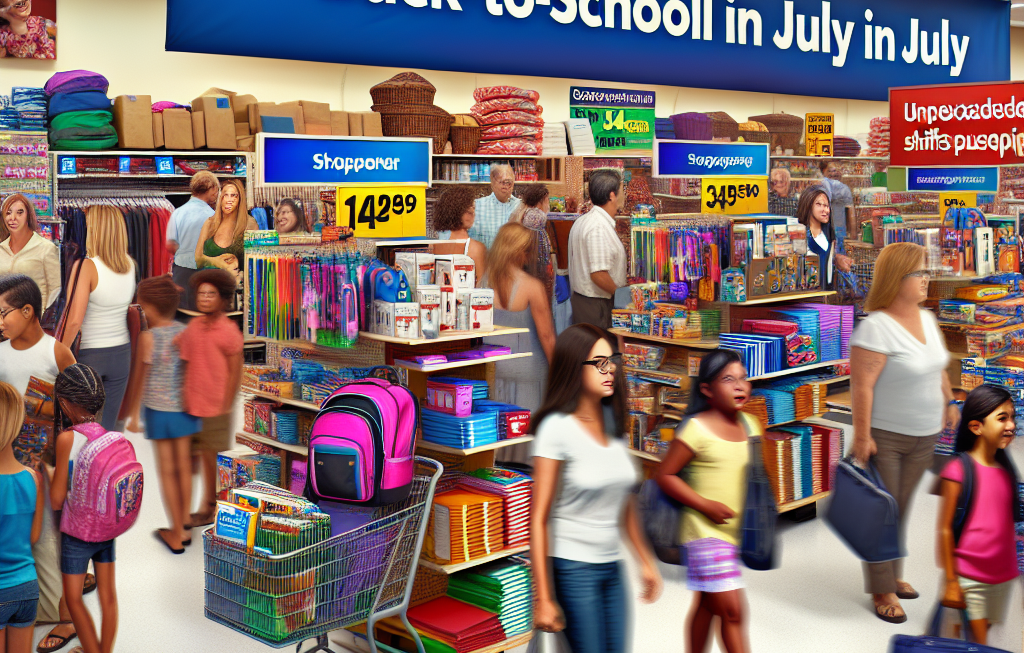 US Retailers Try to Move Back-to-School Shopping to July