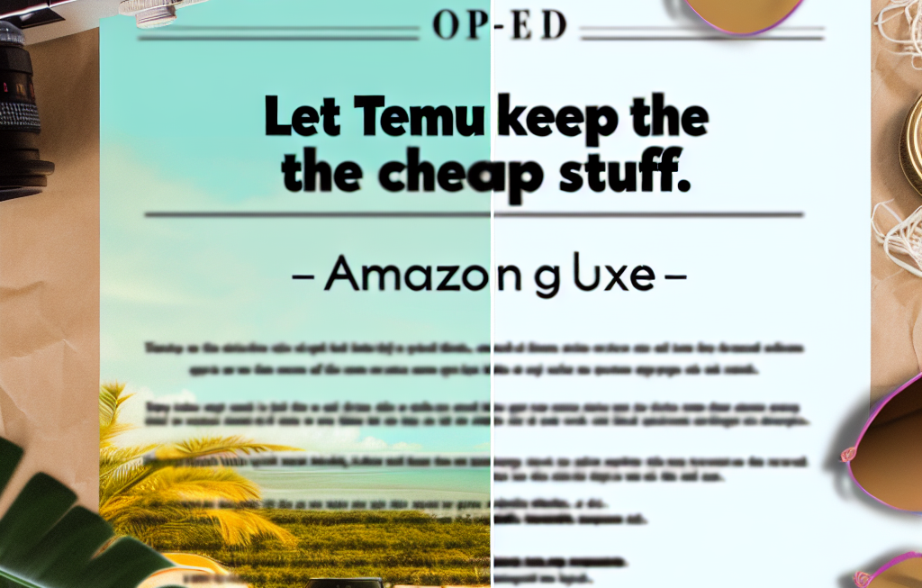 Op-Ed | Let Temu Keep the Cheap Stuff. Amazon Should Go Luxe.