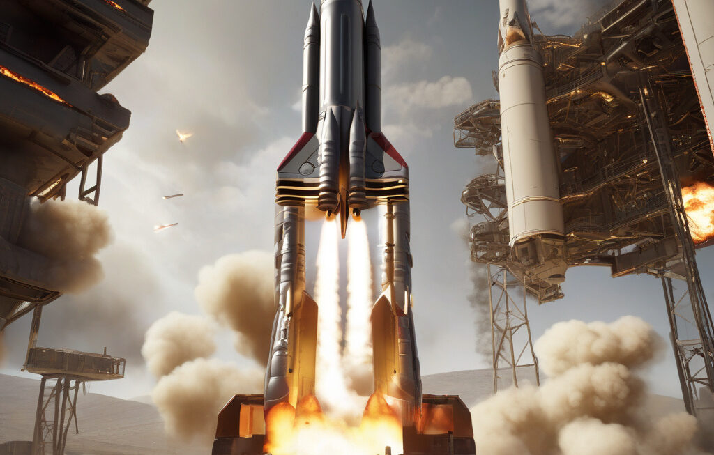 98% reliable, guided rocket that hits enemy with perfection to get production boost