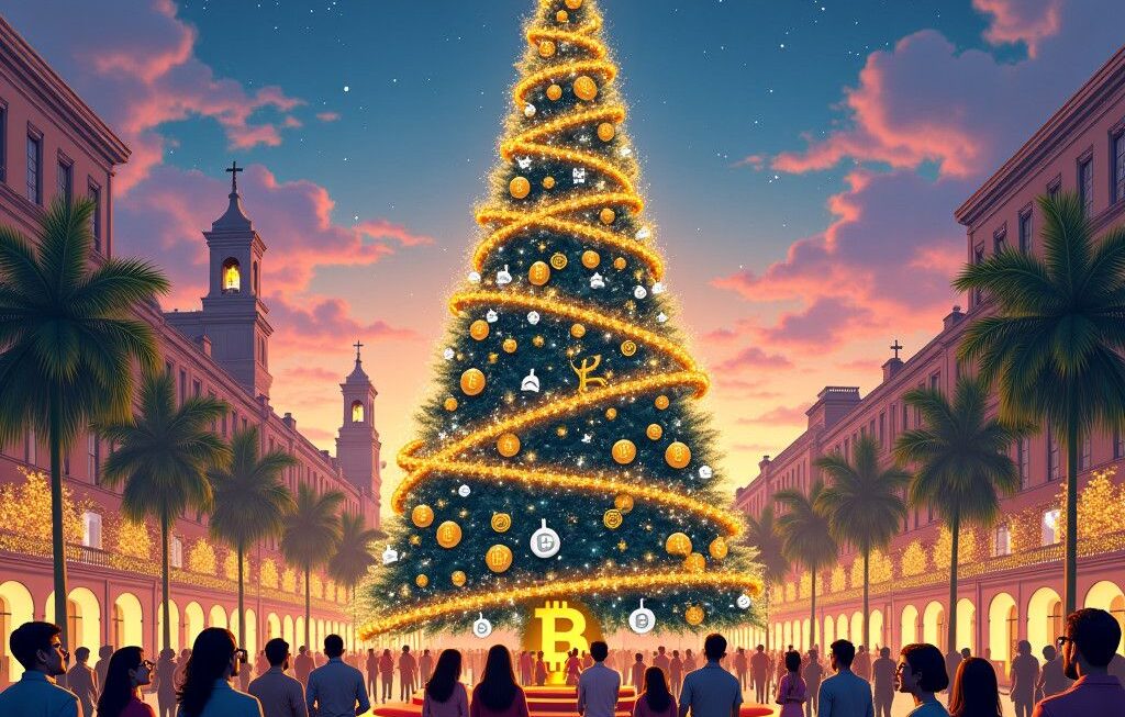 El Salvador Celebrates Christmas 2024 with a Bitcoin-Themed Tree Amidst IMF Challenges