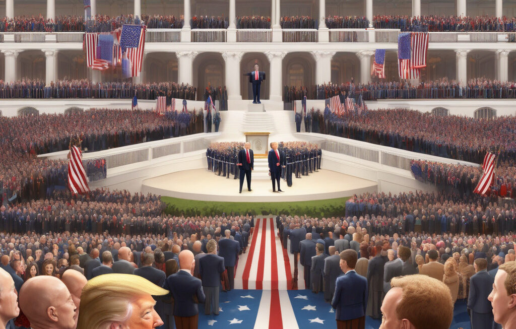 Bernard Arnault, Jeff Bezos and Mark Zuckerberg and More Attend Trump’s Inauguration