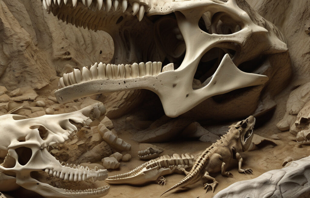 Big crocodile bone stuck inside dinosaur mouth reveals predator’s last meal