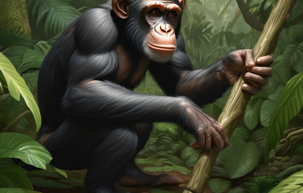 Clever chimpanzee ‘engineers’ use ‘folk physics’ to build better bug-hunting tools