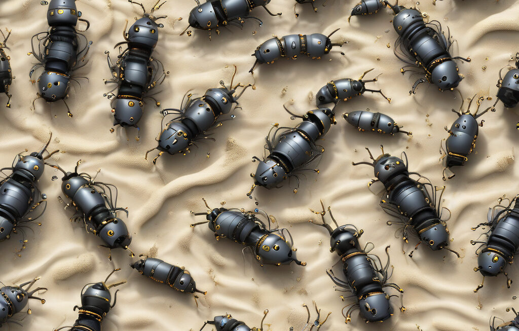 Harvard’s wriggling robot swarm mimics blackworms to move as one on land and water