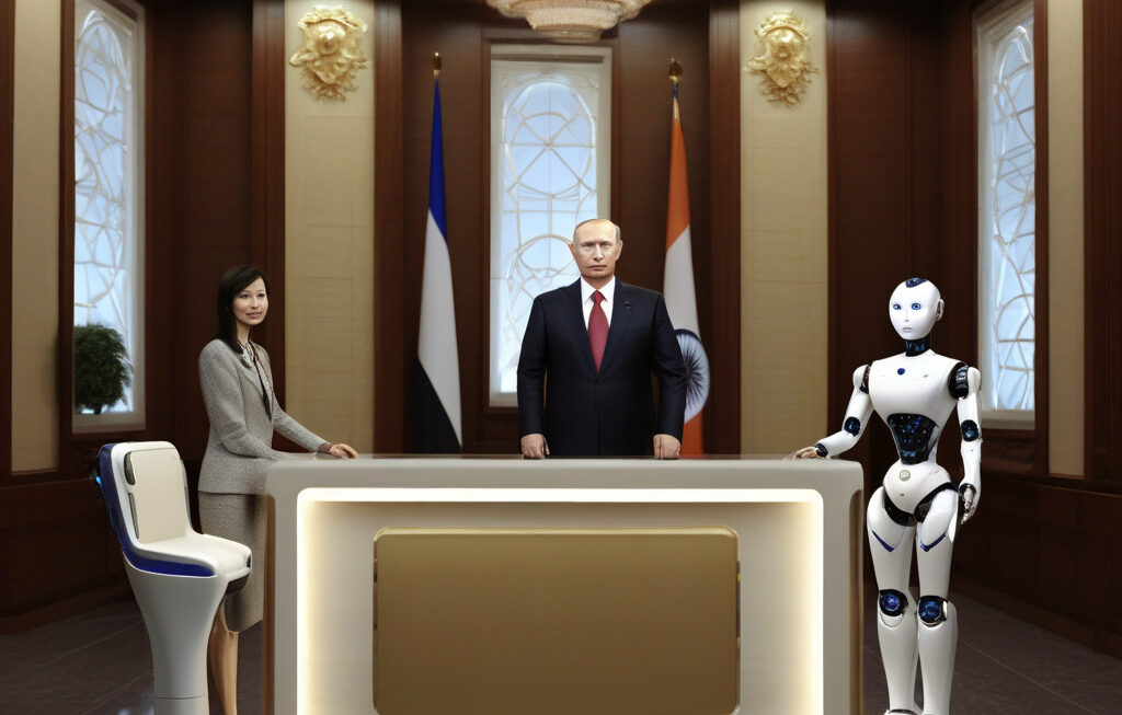 Humanoid robot receptionist greets leaders from Russia, China, India at SCO summit