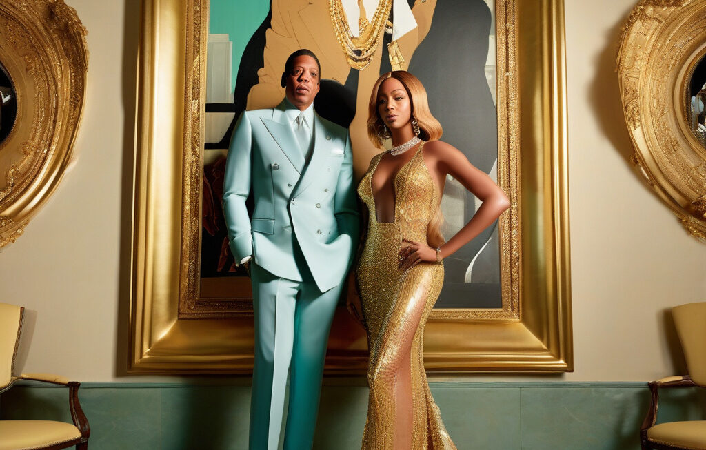 Jay-Z and Beyoncé Pose With Basquiat Painting in First Images From Tiffany  Campaign
