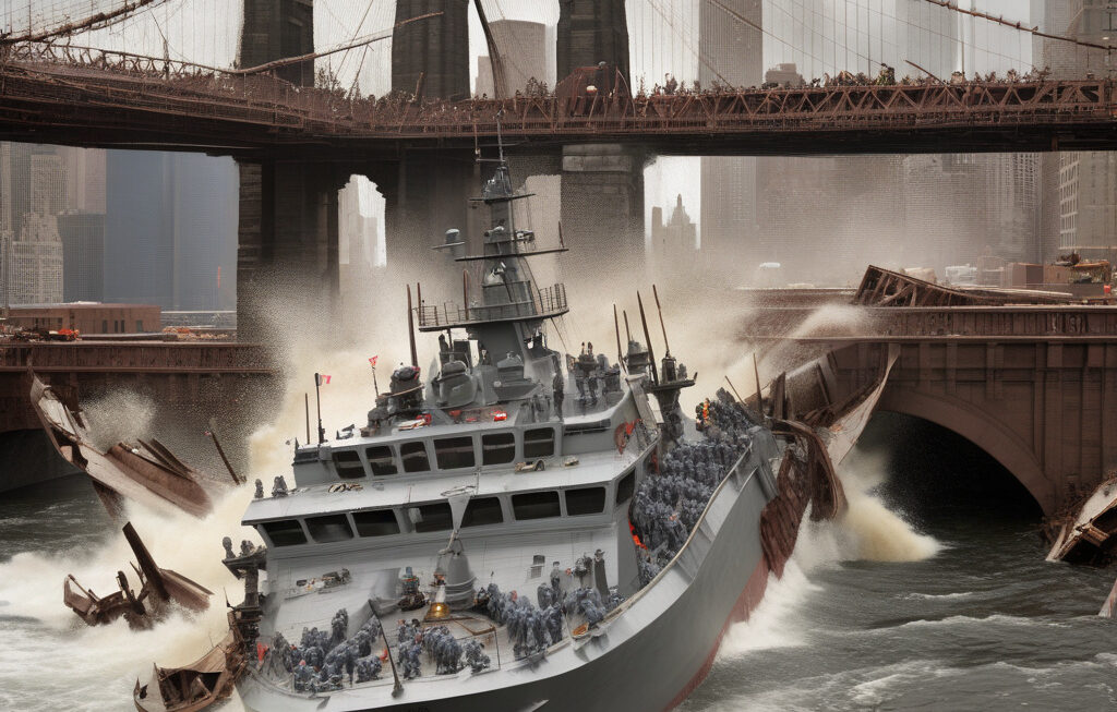 Mexican navy ship crashes into Brooklyn Bridge killing two crew members