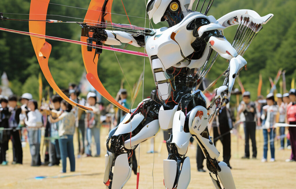 Robot that reads wind direction, offers accuracy competes with archers in Korea event