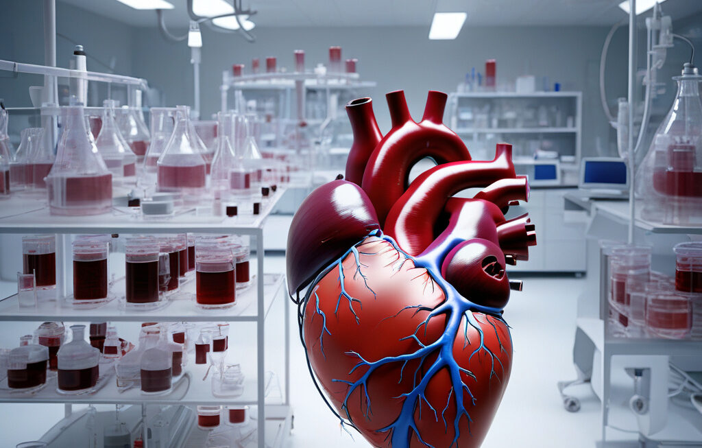 Scientists grow real blood vessels inside tiny lab-made heart, lungs, liver