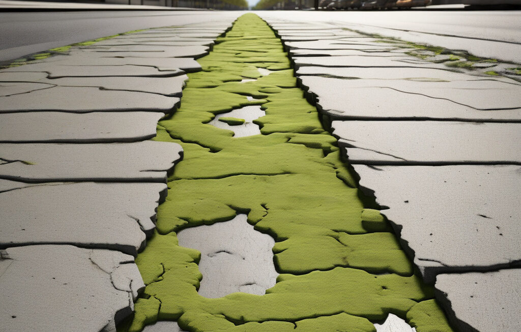 Self-healing concrete uses synthetic lichen to repair cracks with air and sunlight