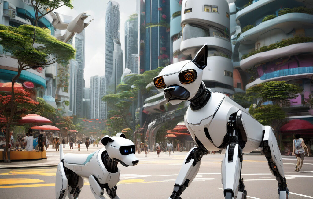 Singapore turns to robot dogs to guard, guide, and patrol the city of the future
