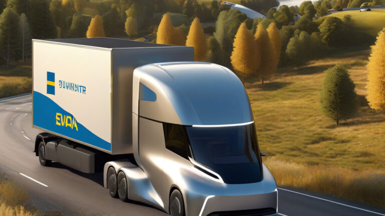 Swedish firm operates self-driving electric truck in Europe, advances Level 4 freight tech