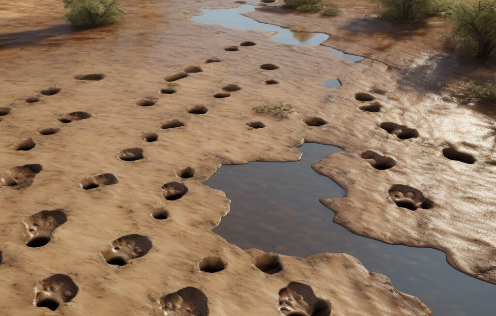 US: 115-million-year-old giant dinosaur footprints revealed by Texas floods