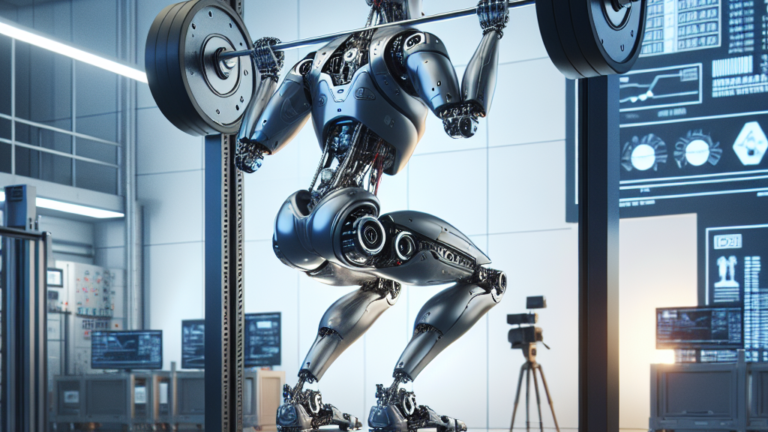 Video: Headless humanoid robot executes squat while lifting container precisely