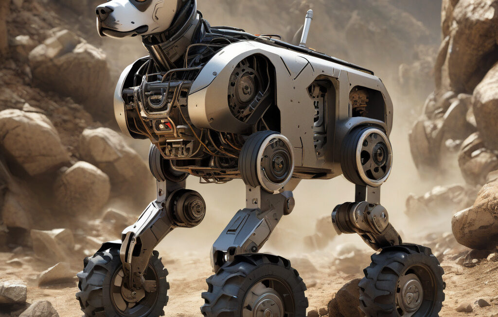 Video: World’s first wheeled robot dog powers through mud, rubble, mountains 