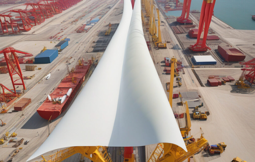 World-longest: 436-feet, 73-ton heavy offshore wind turbine blade loaded in China