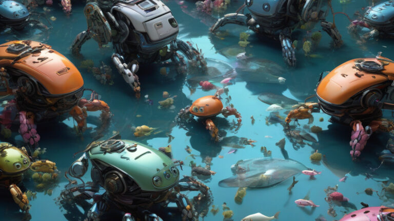 World’s first edible robots clean up water, then become snacks for the fish they help